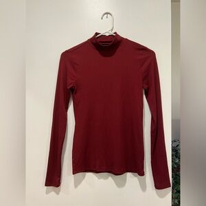 Red turtleneck